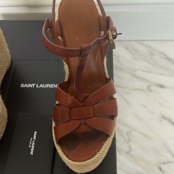 Saint Laurent Tribute wedges 7 - Picture 5 of 16